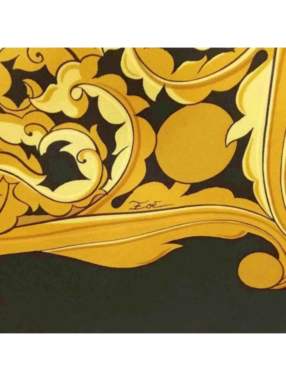 Hermes Animaux Solaires Animals of the Sun Carre 90 Large Scarf Black - Picture 5 of 9
